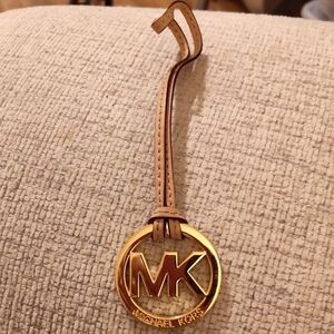 Michael Kors Gold Medallion Logo Initials For Your Purse Or Bag Charm Metal